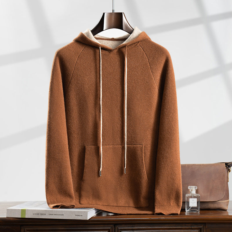 Men’s Cozy Cashmere Hoodie – Perfect for Fall and Winter
