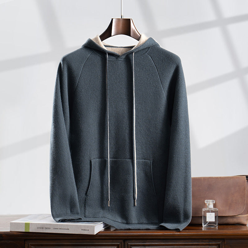 Men’s Cozy Cashmere Hoodie – Perfect for Fall and Winter