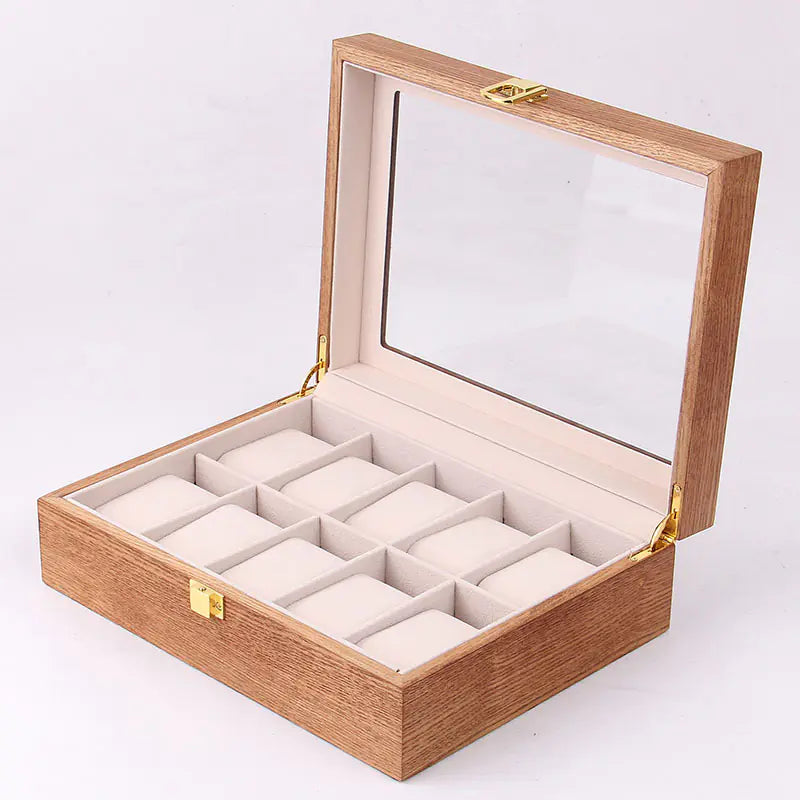 Classic Wooden Watch Organizer
