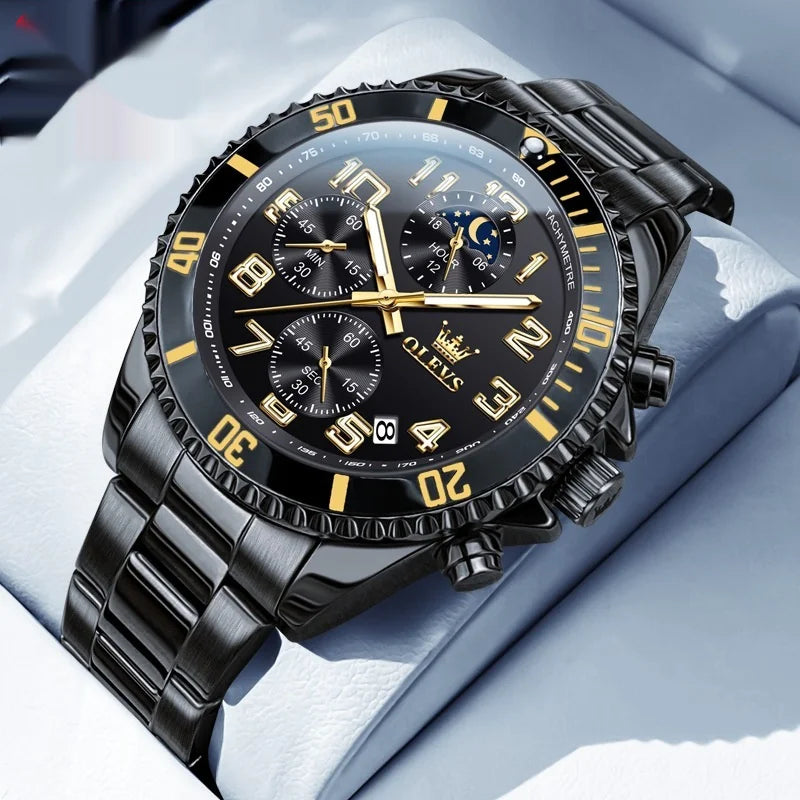 Versatile Men's Metal Watch