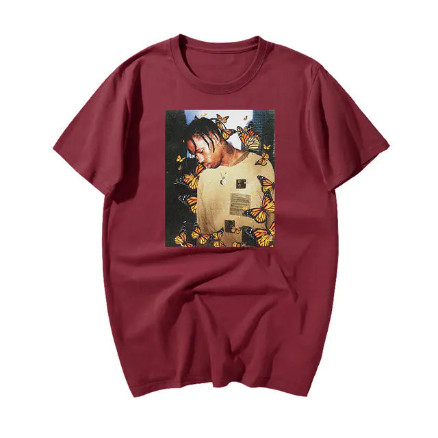 Printed Short Sleeve Round Neck T-Shirt