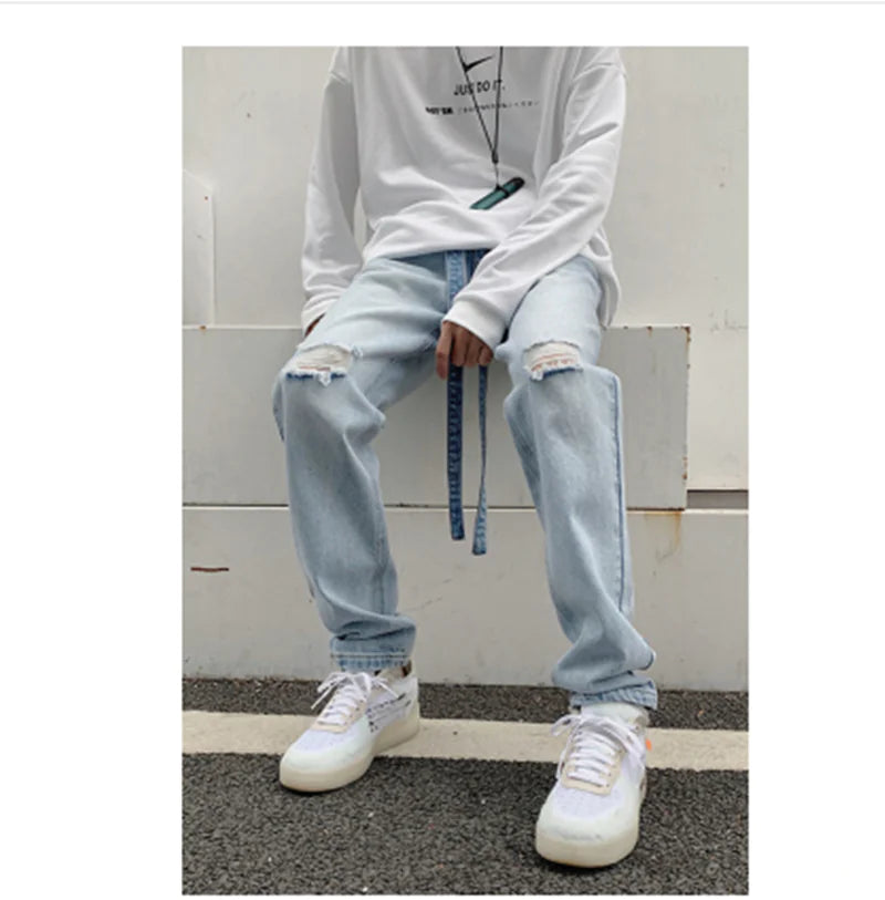 Men's High Street Slim Straight Jeans