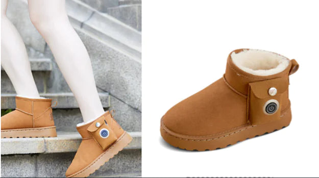 VelvetLined Heated Snow Boots