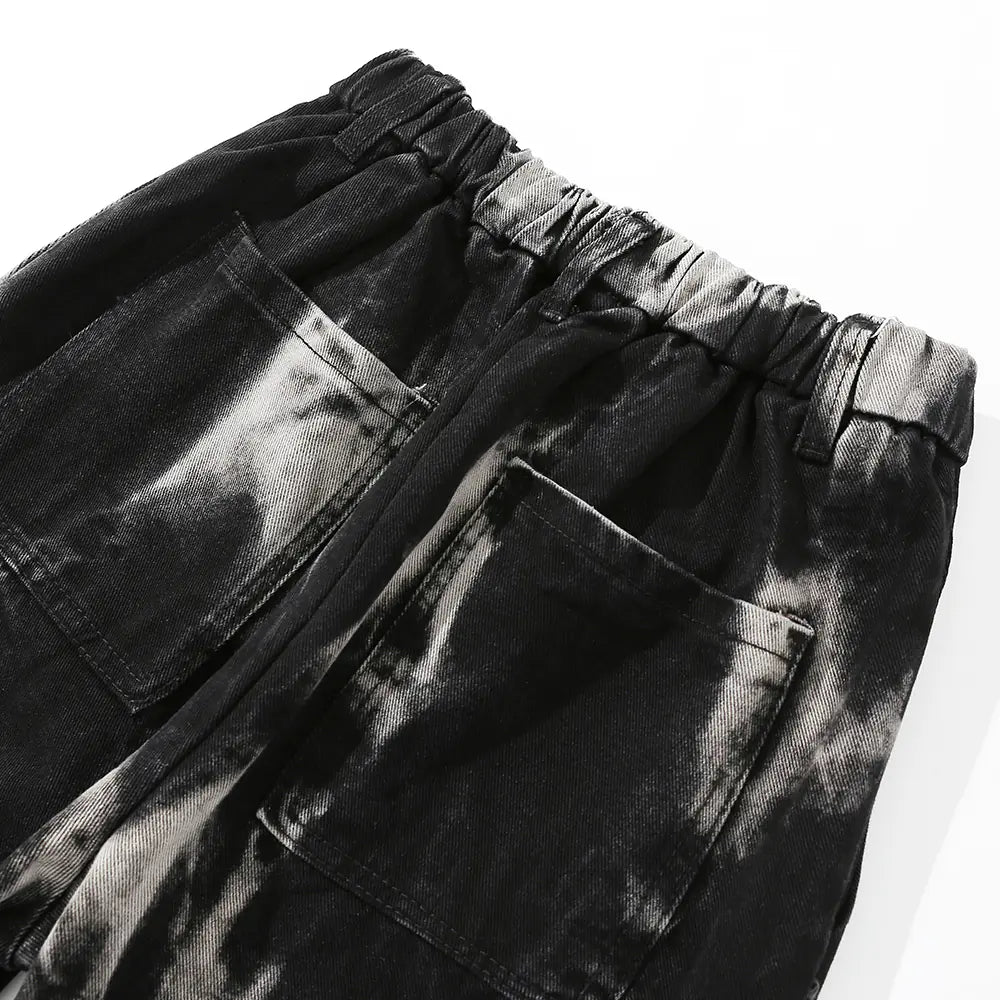 Men's Urban Tie-Dye Denim Pants - Comfort Fit