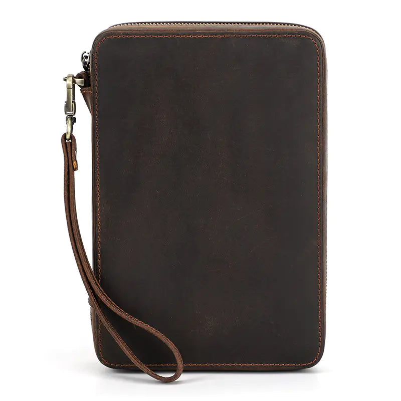 Crazy Horse Leather Watch Band Organizer Box (12)