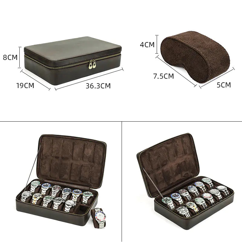 Classic Leather Watch Collector's Box