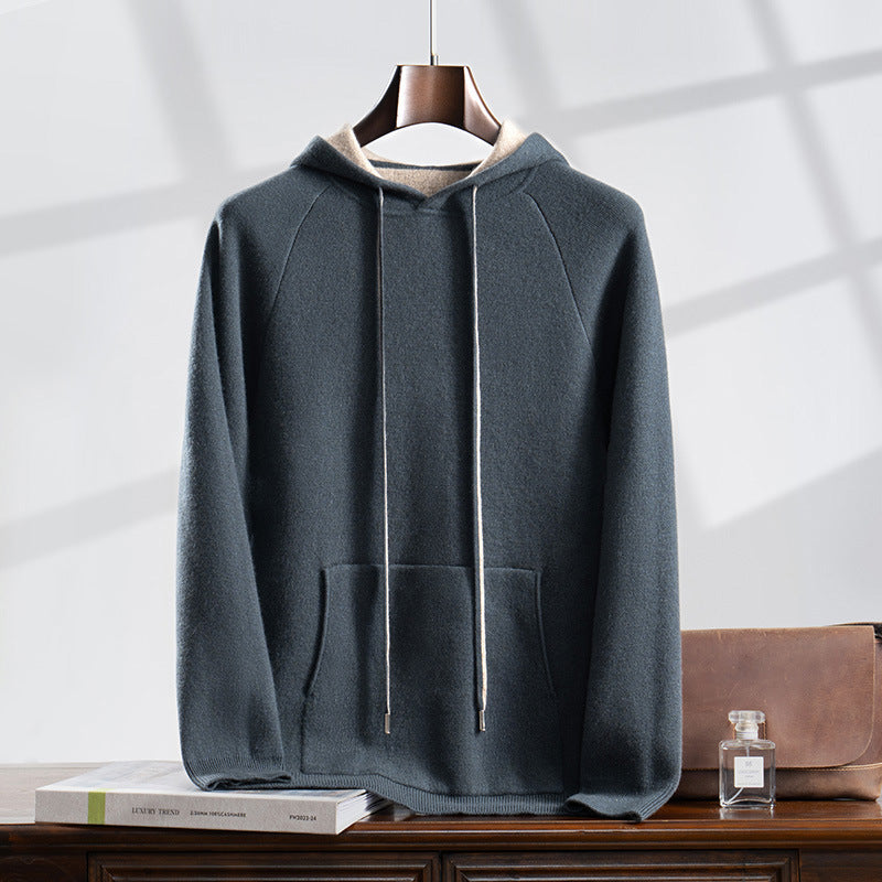 Men’s Cozy Cashmere Hoodie – Perfect for Fall and Winter
