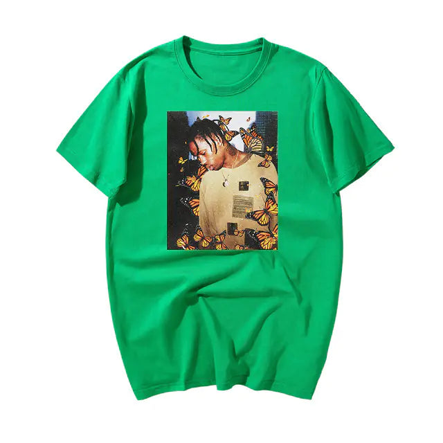 Printed Short Sleeve Round Neck T-Shirt