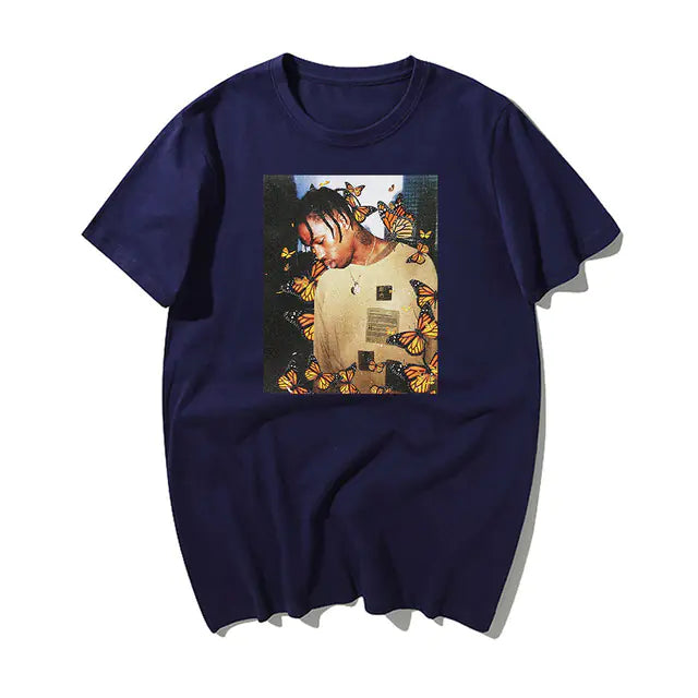 Printed Short Sleeve Round Neck T-Shirt