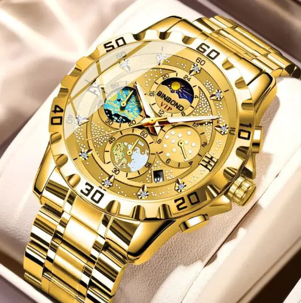 Elegant Three-Pin Quartz Watch