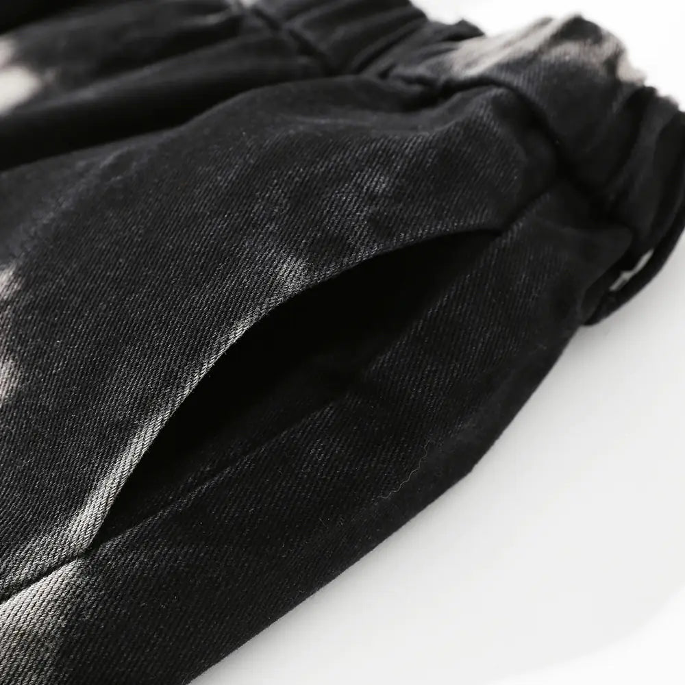 Men's Urban Tie-Dye Denim Pants - Comfort Fit