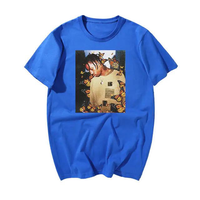 Printed Short Sleeve Round Neck T-Shirt